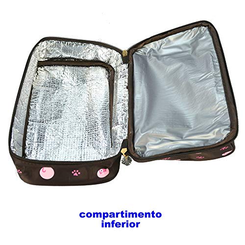 Necessaire Feminina Bolsa Térmica Marrom CBRN05901