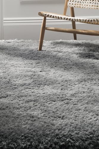 SAFAVIEH Luxe Shag Collection 3' x 5' Grey SGX160C Handmade