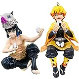  BESTZY Demon Slayer Figure Anime Statue beliebte Model Actionfigur PVC Doll Collectibles Spielzeug Sammlerstück Dekoration Ornamente Sammlung Desktop Puppe 2pcs（H）