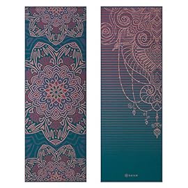 Gaiam Yoga Mat – Premium 6mm Print Reversible Extra Thick Non Slip Exercise & Fitness Mat for All Types of Yoga, Pilates & Floor Workouts (68″ x 24″ x 6mm Thick)