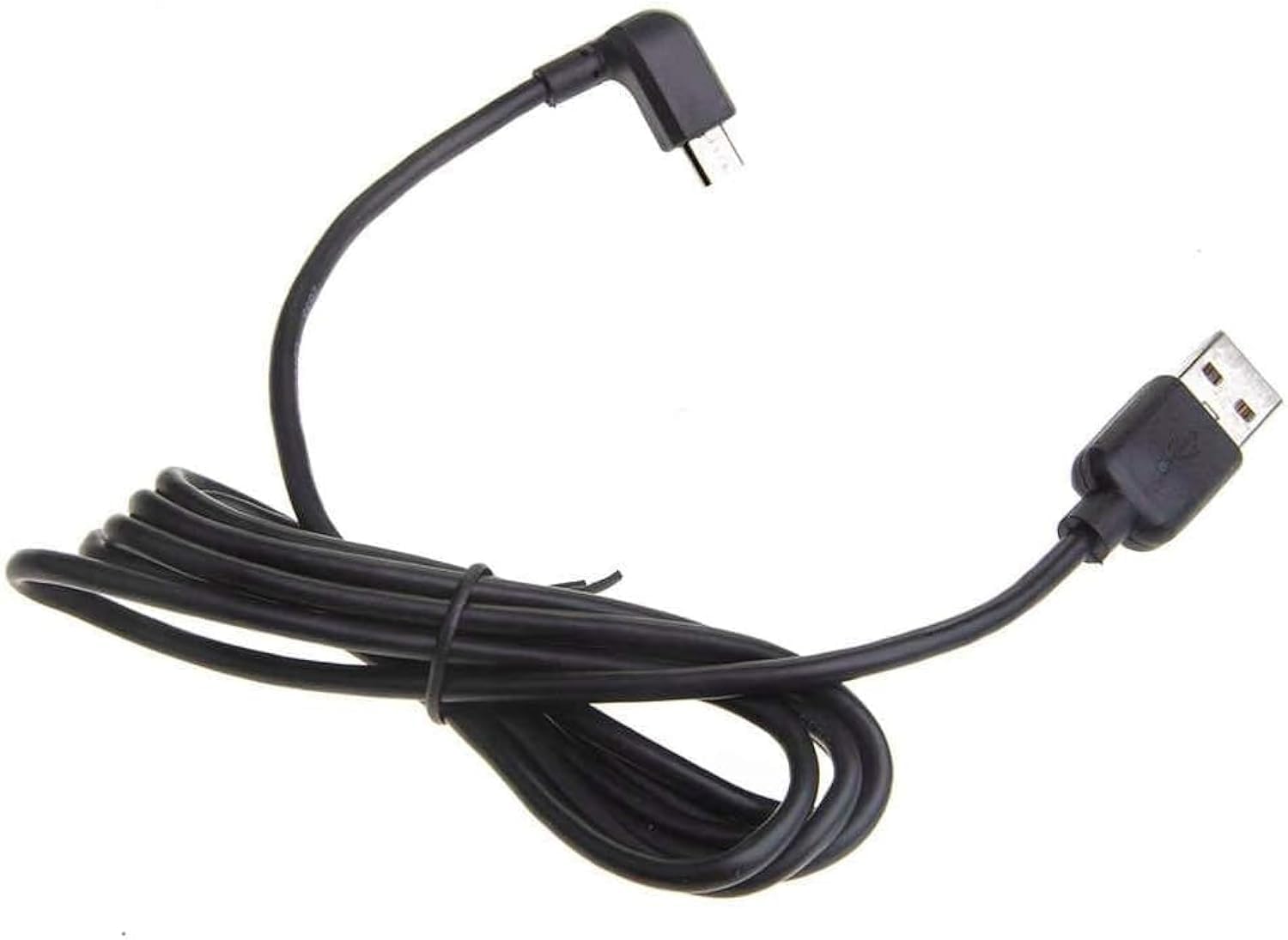 Chargeur de voiture pour Tomtom - Câble micro USB à angle droit 1,5 m - Câble USB pour chargement et synchronisation de données de voiture - TomTom GO, GO Live, Rider, Start