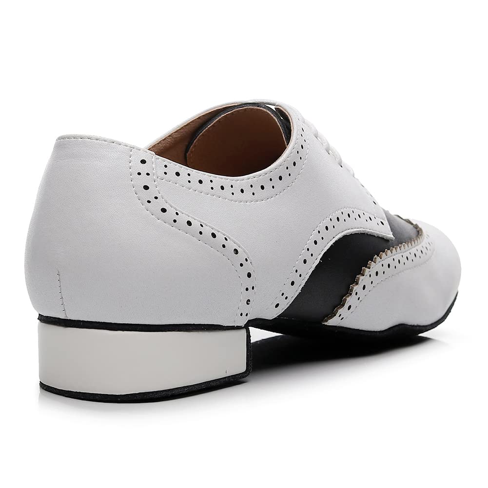 SWDZM Scarpe da Ballo Salsa Uomo Suola Scamosciato per Salsa Tango Jazz di Pratica di Danza Scarpe