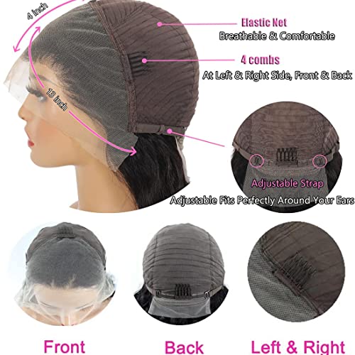 Ssorrti 13X4 Lace Front Wigs Human Hair Pre Plucked With Baby Hair 16Inch Body Wave Lace Front Wigs Human Hair 180 Density Lace Frontal Wigs Human Hair Wigs For Black Women Human Hair #TOP1