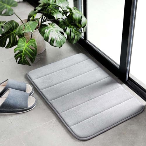 Tappetino da Bagno Extra Morbido Antiscivolo, ad Asciugatura Rapida, in Memory Foam Altamente Assorbente, 140 x 200 cm, Arancione. Perfetto per la Sicurezza e Il Comfort in Bagno.
