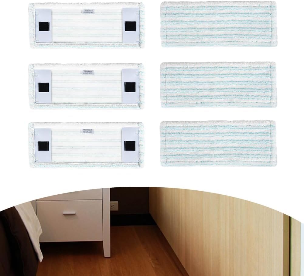 Wymienne podkładki do mopa z mikrofibry, pokrowce na mopa do mopa Leifheit Clean Twist M Ergo Micro Duo 52120 52121 chłonna głowica mopa (2/4/6 sztuk) (4)