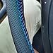 wetoowin Hand Sewn Black Perforated Ultra-Fine Fiber Leather Steering Wheel Cover, for BMW 228i 230i 320i 328i 330i 335i 340i 428i 430i 435i 440i 525i 535i 550i 640i 650i