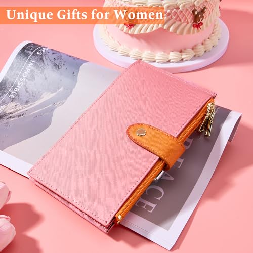Image of Travelambo RFID Wallet Women Bifold Multi Card Wallet Case with Zipper Pocke Credit Card Holder for Women