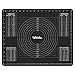 Webake Tapete de silicona para hornear 50 x 40 cm Reutilizable Antiadherentes Lámina de Tapetes para Láminas de Horno Papel de horno para fondan Negro