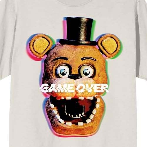 Five Nights at Freddy's Game Over Men's Cradle Pink Crew Neck Short Sleeve T-Shirt2