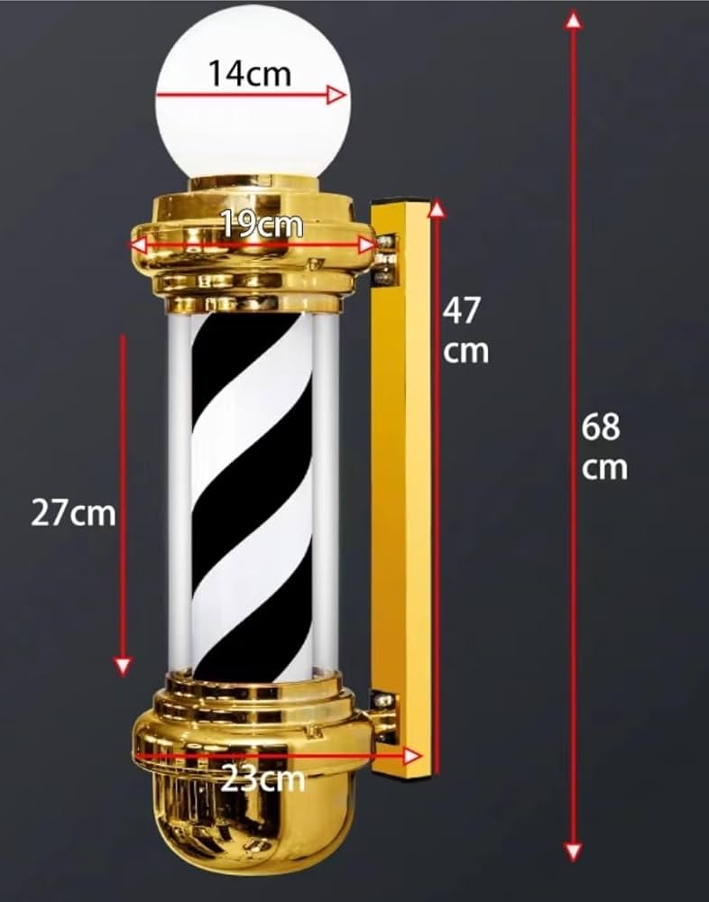 バーバーショップスタイル壁掛けランプ Amazon.co.jp: バーバーショップ屋外ターンライト 回転 LED 灯