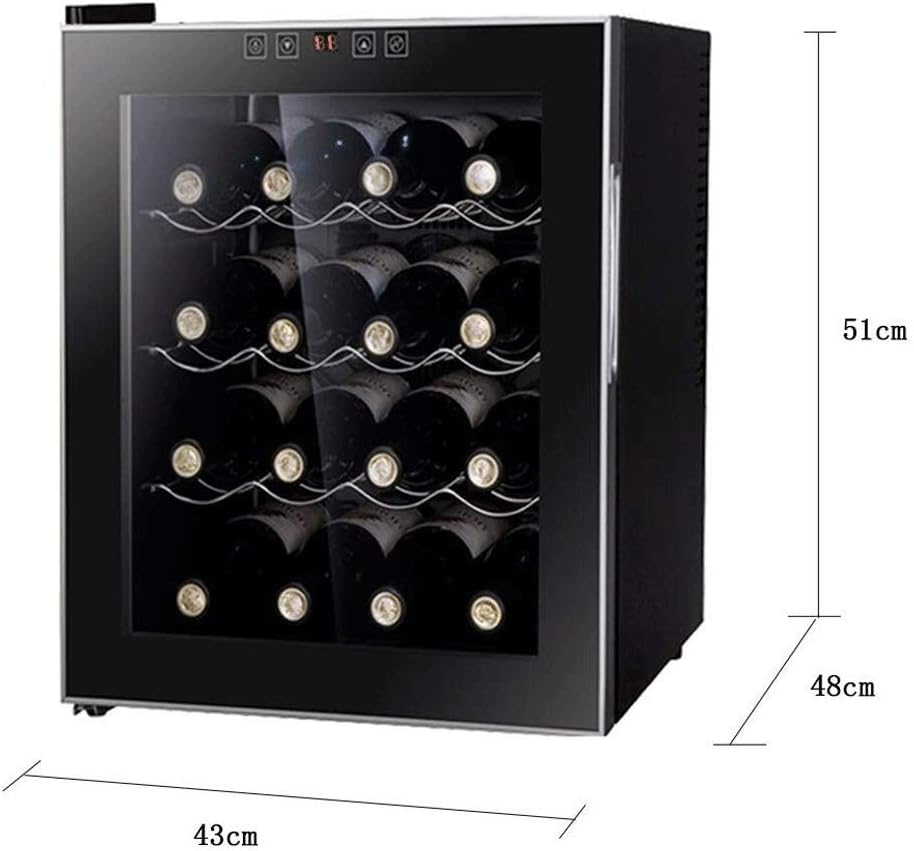 Wine Cooler Constant Temperature Home Mini Electronic Wine Cooler Small Ice Bar Embedded, Compressor Refrigeration, Double Glass Door, UV Protection