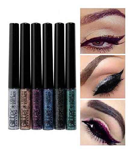 Liquid Glitter Eyeliner Cosmetic Makeup 6 Colors