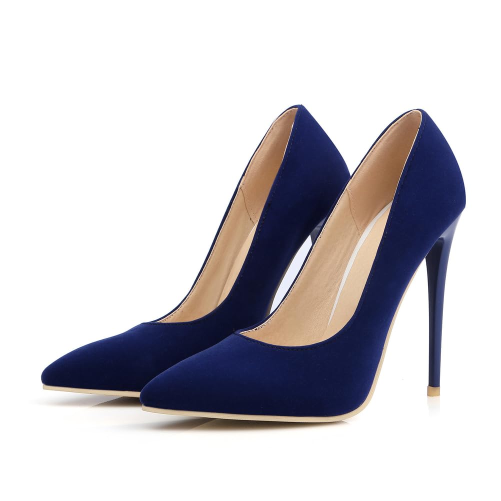 Tacchi Alti Donna Décolleté Chiuso Punta Appuntita Stiletto 4IN Tacchi Vestito Scarpe da Sposa