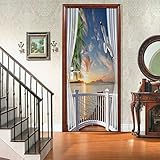 【Materiale del Poster per Porta】: Realizzati in PVC ecologico di alta qualità, gli adesivi autoadesivi per porta sono impermeabili, resistenti all'umidità, inodori, durevoli, resistenti alla pressione e agli urti, e facili da pulire. Sono progettati per un uso prolungato e in totale sicurezza