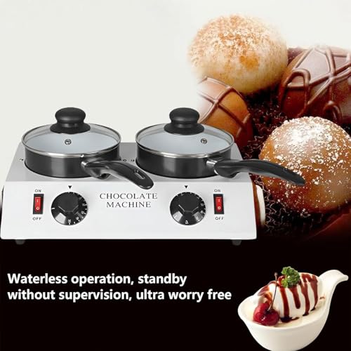Máquina para fundir chocolate con 2 ollas, 80W miniatura 2