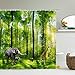 WMHHN Tenda da Doccia con Stampa Digitale 3D Tenda da Porta Lavabile in Tessuto Impermeabile Adatta per La Decorazione del Bagno Stampa di Paesaggi Naturali