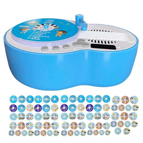 Tocadiscos Infantil | Juguete Musical con 84 Tarjetas | Juguete Musical Educativo Preescolar para Niños 3 6 Años | para Dormir Viajes Y Hogar Infantil