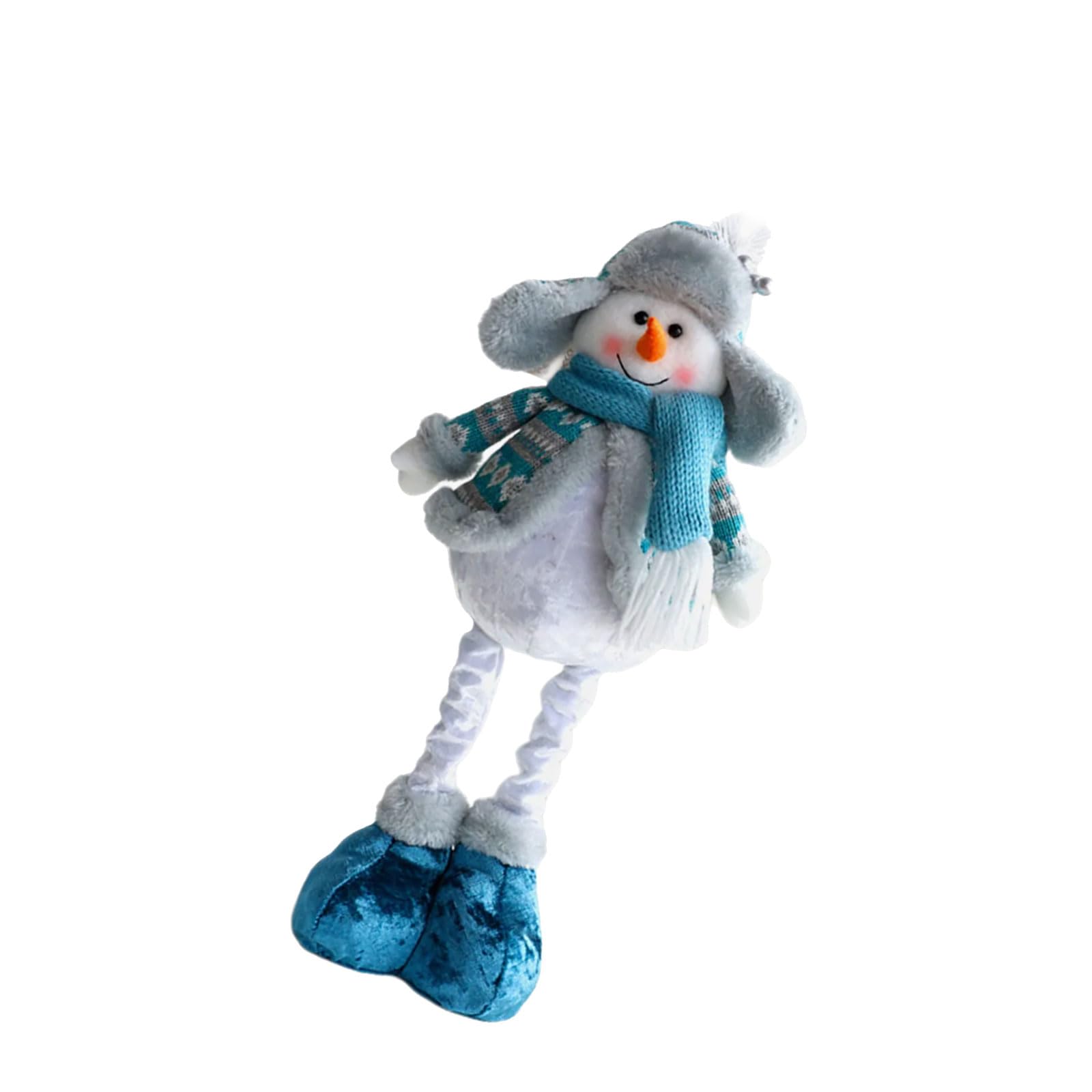 sodeber Iron and Nonwoven Fabric Christmas Characters Expandable Decorative Figurines Sturdy Structure Easy Setups Iron and Fabric Christmas Decoration