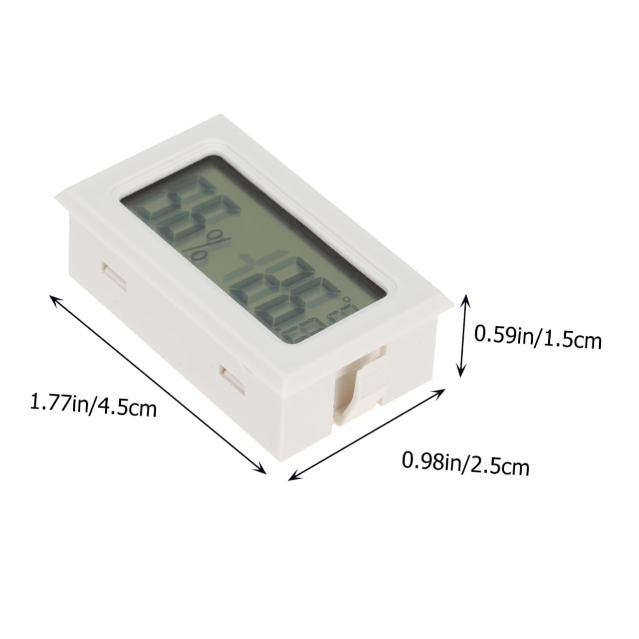 BESPORTBLE 15pezzi Termometro Igrometro Wireless Mini LCD per Terrari e Frigoriferi Misuratore di Temperatura e umidità per Rettili e Animali Domestici Realizzato Materiale Alta Stabilità e