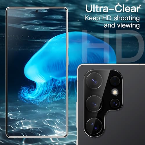 Image of JETech Screen Protector Guard for Galaxy S25 Ultra, 2+2 Pack