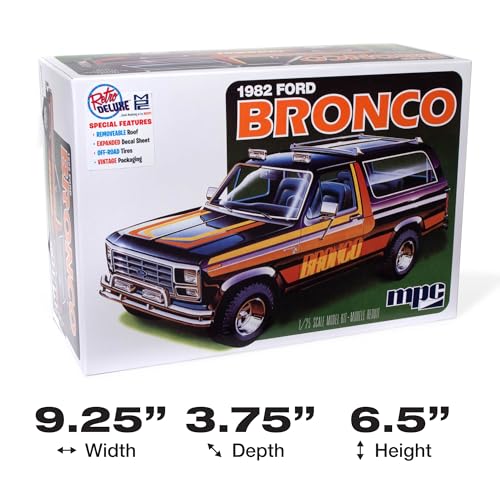MPC 1980 Ford Bronco Modelo a Escala 1:25 miniatura 6
