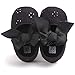 Ghemdilmn Baby Schuhe Blume Stickerei Kleinkindschuhe mit Weicher Boden Bogen Prinzessinschuhe Kleinkinder Strickschuhe Anti-Rutsch Weiche Krabbelschuhe
