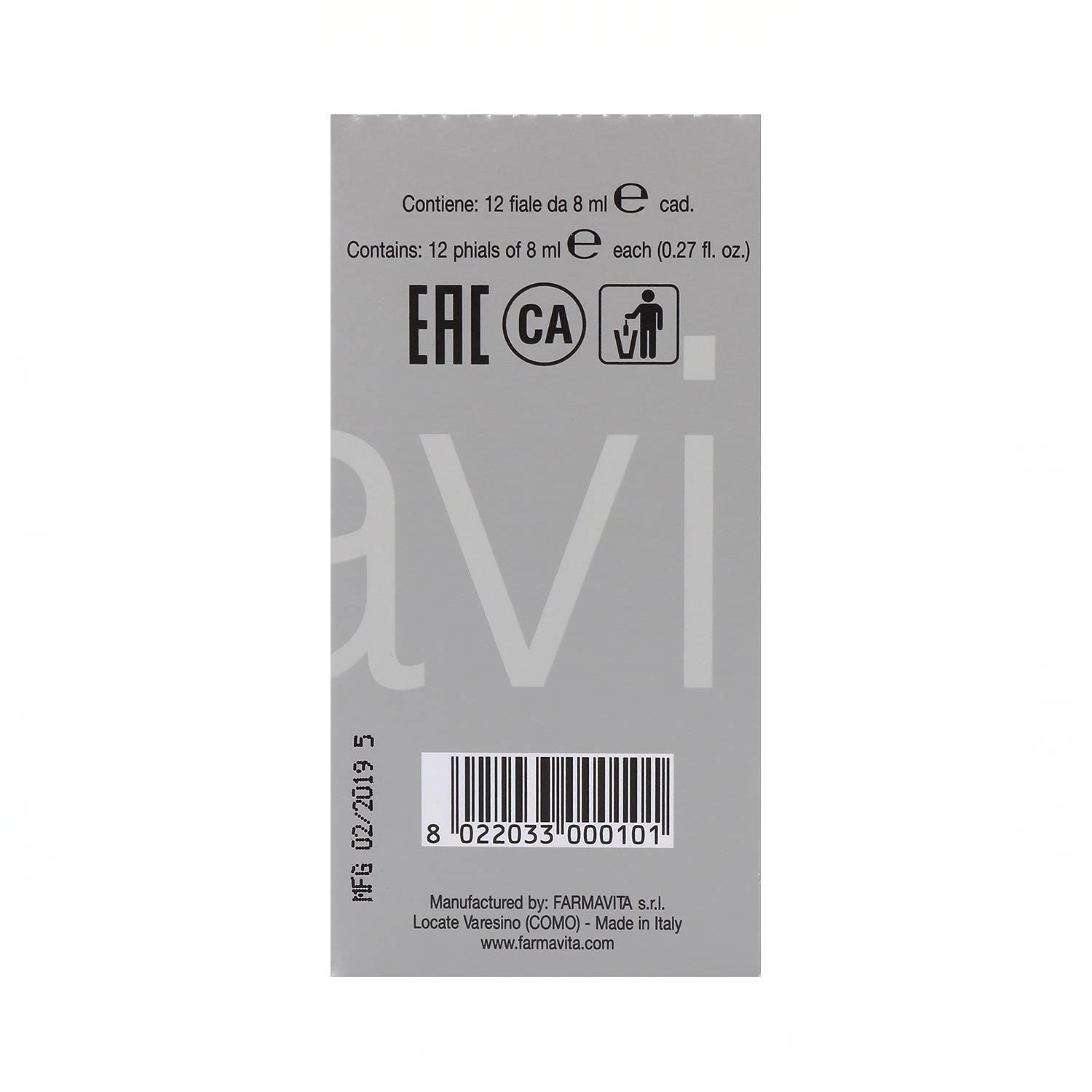 Farmavita Noir Loción Intensive 12X8Ml 96 ml