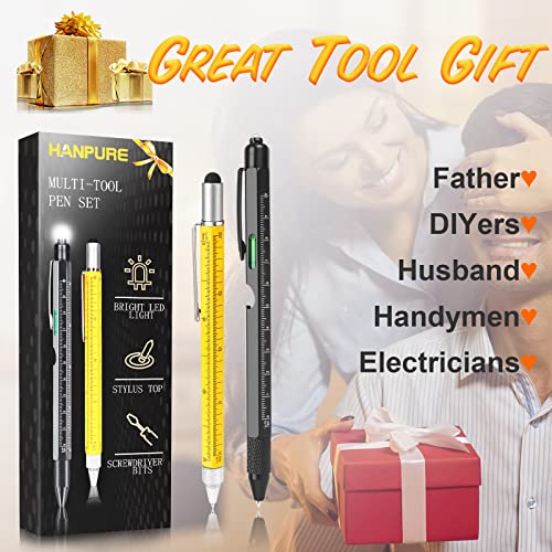 Tools Gifts For Men Multitool Pen - Cool Gadgets For Men Dad Women Unique Birthday Gifts For Men Who Have Everything Engineer Woodworker Carpenter,Pocket Multi Tool With Light,Stylus,Ruler,Screwdriver #TOP1