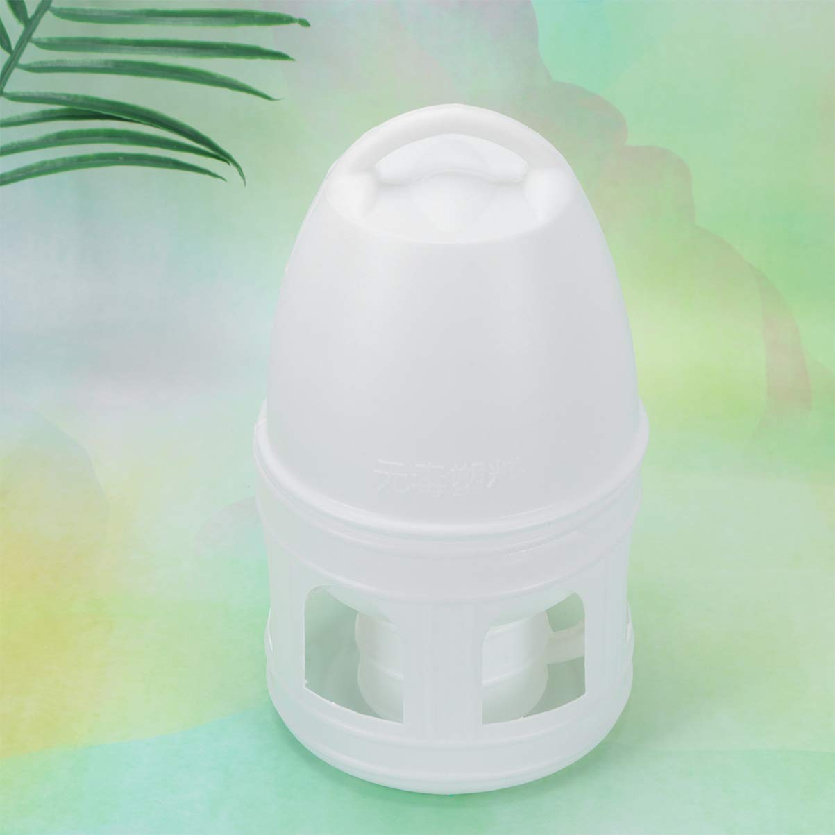 Hemobllo Uccello bevitore d'acqua 3L plastica Pet Pigeons bevitore dispenser portatile appeso bottiglie d'acqua colomba alimentatore automatico distributore d'acqua (bianco)