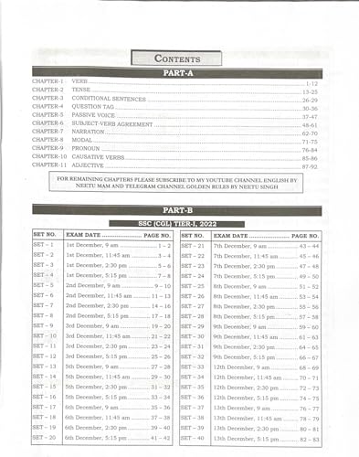 Image of Golden Book English by Neetu Singh | SSC English Preparation | 247 Solved Papers (2016-Present)