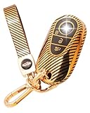 CHENZLIN Keychain for Mercedes Benz Key Fob Cover Key Case Fit for 2020-2025 Mercedes Benz Maybach S-Class G-Class E-Class