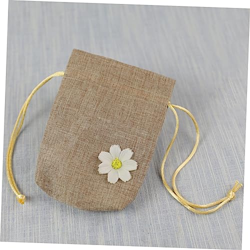 Bolsa pequeña con cordón lino 12 pcs para lavanda miniatura 6