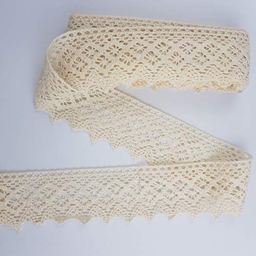 Cotton Crochet Cluny Lace Vintage Trimming (7222) 5 Yards