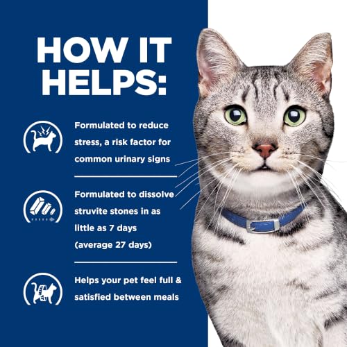 Hill's Prescription Diet c/d Multicare Stress + Metabolic Weight Dry Cat Food, Chicken, 6.35 lb. Bag