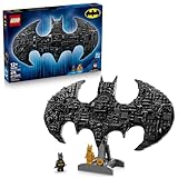 LEGO DC Batman: Batman Logo Building Toy - Super Hero Bedroom Decor for Kids, Boys & Girls, Ages 12+ - W/Classic & Golden Minifigures - Gift Idea for Birthdays & Fans - 76330