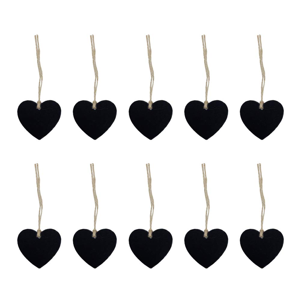 Étiquettes en bois à suspendre cœur ORFOFE pour embellissements créatifs et loisirs créatifs