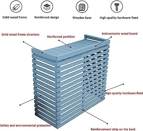 Paravent extérieur pour climatiseur gris | Cachez votre bloc technique facilement