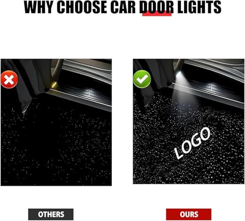 4 luces LED de puerta para auto con proyector de logo miniatura 4