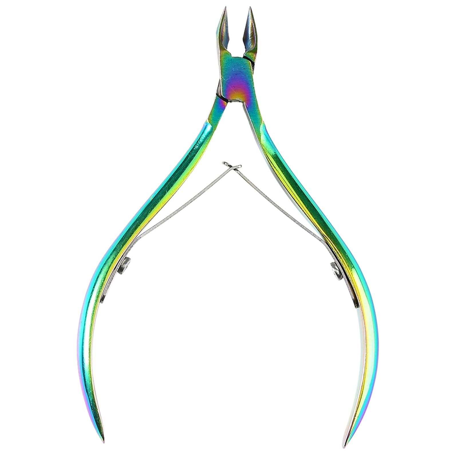 Wwyyzayc Color4 Professional Cuticle Cutter Nail Nippers Scissors Manicure Pusher Pedicure Tong Dead Skin Remover Regrowth Tool(Color4)