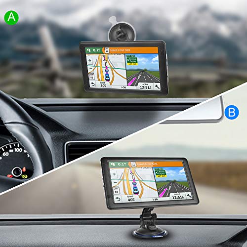 Mrsxwpy 2024 Newest Car Gps Navigator 7-Inch Touch Screen Real Voice Prompts Turn Direction Speed Limit Warning Car Gps Satellite Navigator thumb #3