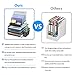 DESIGNA Stackable Mesh Desk Organizer with 3 Sliding Letter Tray Drawers, 4 File Holders Sorter Section, 2 Side Compartments, Pencil Holder Non-slip All In One Desktop Organizers Office Storage, Black