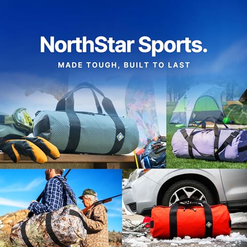 North Star Sports Foldable Duffle Bag for Travel, Gym & Outdoor Camping | Tough and Packable Sport Equipment Bag & Gear Organizer | Heavy Duty Large Duffel Bags for Traveling3