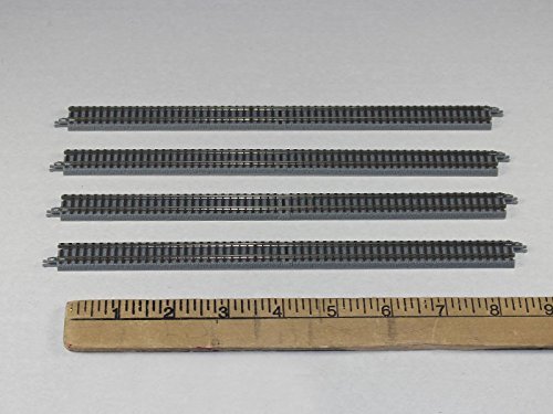 Rokuhan Z Voie Droite Avec Lit – 220 Mm, Lot De 4 Pièces Pour Trains Miniatures