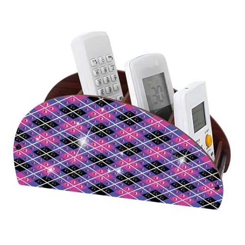 Image of MVVMTOP Diamond Painting Art Kit Organizer Box, Purple Plaid DIY Special Shape Diamond Partial Mosaic Handmade Making Kit Organizer Box, Modern Home Dining Living Room Table Top Decor Art Decoration