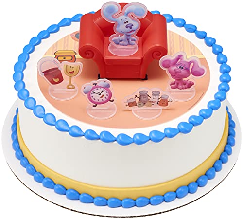 Decoset® Blue’s Clues & You Cake Topper, 6-Piece Set Of Decorations With Blue And Friends, Create An Adorable Birthday Cake #TOP5