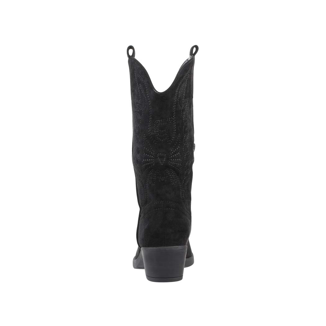 Elara Stivali da Cowboy Donna Motociclista Chunkyrayan 301-A32S Black-37