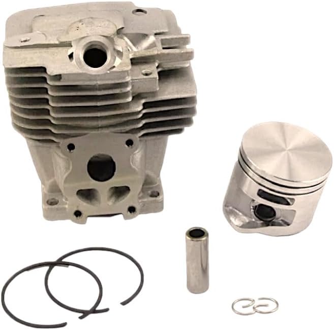 50mm Cylinder Piston and Ring Kit for Stihl MS441 Chainsaw Includes Piston Wrist Pin Rings Circlip Replacement for OEM Part# 1138 020 1201 and 11380201201