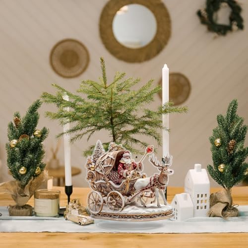 Generisch Desktop Weihnachtsdekoration | 2D Acryl Weihnachtsfiguren Santa Claus Rentier Tischdekoration - Deko Für Fensterbank Wohnzimmer Indoor Outdoor Feste Familientreffen – Bild 2