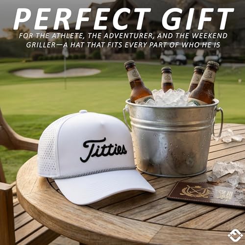 Image of Funky Junque Golf Trucker Hat | Lightweight Golf Trucker Rope Hat with Adjustable Snapback, Golf Course and Weekend Wear, Funny Golf Hats for Men and Women