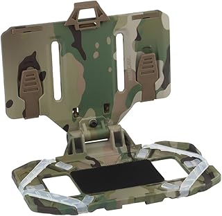 Folding Navigation Board, Tactical Folding Phone Navigation Hang Board, Hunting Phone Carrier Plate Panel Pouch, Universal Chest Cell Phone Board Plate Carrier, Chest Cell Phone Holder for Hunting